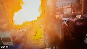 Момент взрыва в турецком Измире. Видео