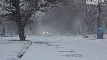Снежная буря в Николаеве