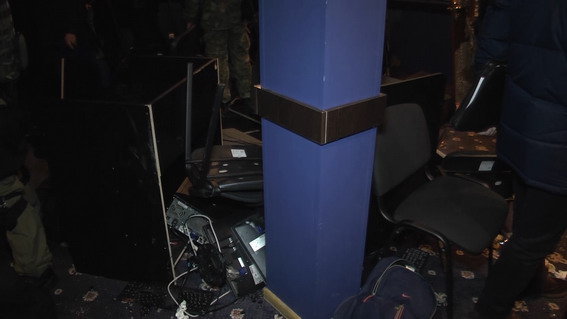 Спецоперация полиции Киева по задержанию налетчиков на игорные заведения