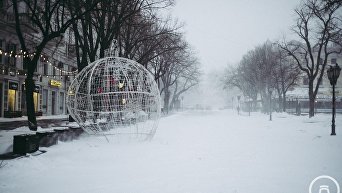 Одесса в снежном плену