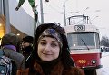 Рождественский трамвай в Харькове