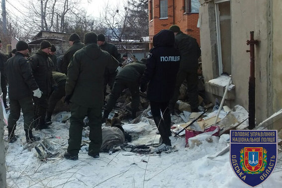 Взрыв частного дома в Одессе
