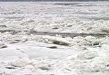 Река Дунай во льду. Архивное фото