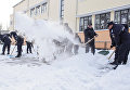 Уборка снега в Румынии