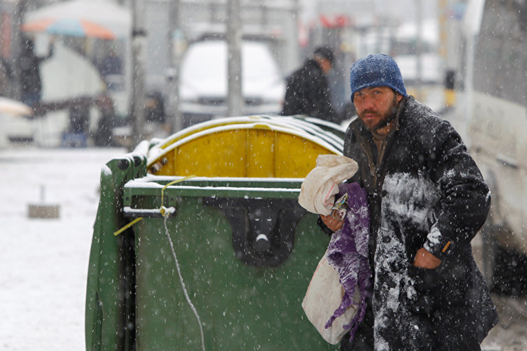 Бездомный в Македонии