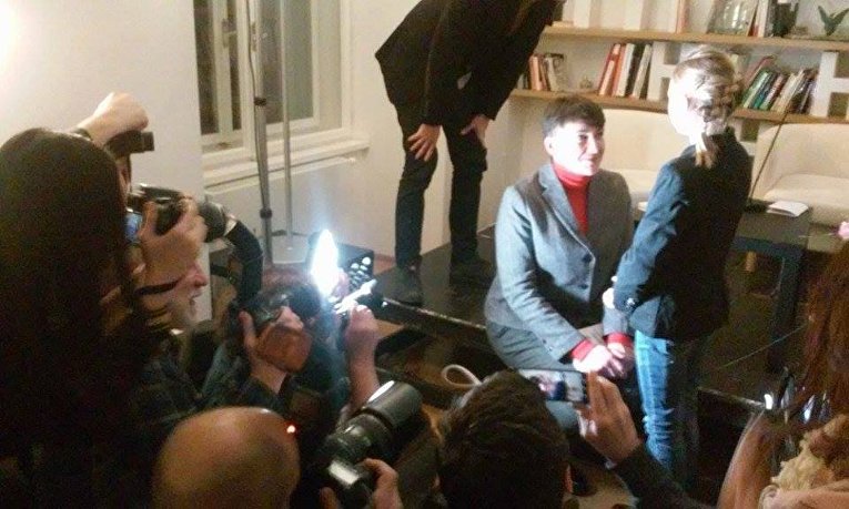 Визит Надежды Савченко в Прагу