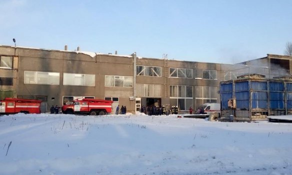 Взрыв и пожар на киевском заводе Квазар