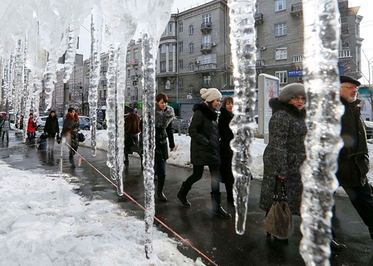Резкое потепление в Киеве