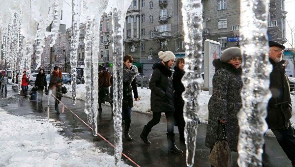 Резкое потепление в Киеве