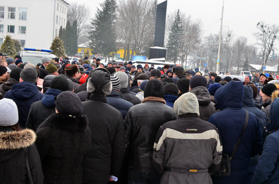 Протест жителей Олевска