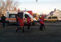 В Киеве на пешеходном переходе у лицея сбили трех школьниц