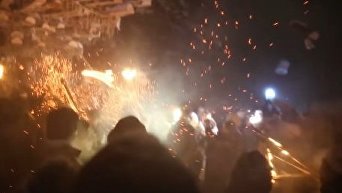 В Японии прошел фестиваль огня. Видео