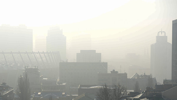 Киев, туман