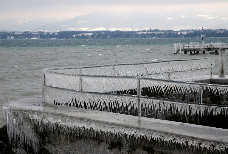 Последствия морозной погоды в Швейцарии