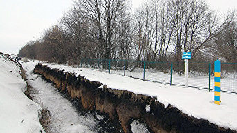 Проект Стена на границе с РФ зимой