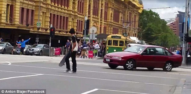 Наезд на пешеходов в Мельбурне. Место инцидента
