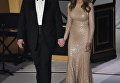 Дональд Трамп с супругой Меланией на ужине перед инаугурацией в Union Station в Вашингтоне