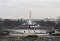 Вид на памятник в Вашингтоне перед инаугурацией новоизбранного президента Дональда Трампа