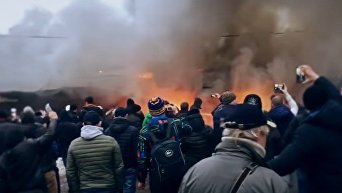 Пожар на Привозе в Одессе