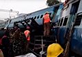 Железнодорожная катастрофа в Индии, 36 человек погибли. Видео