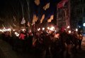 Факельное шествие в Славянске ко Дню Соборности