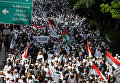 Массовые протесты против действий полиции в Джакарте