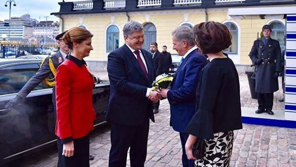 Встреча президента Петра Порошенко с президентом Финляндии Саули Ниинисте