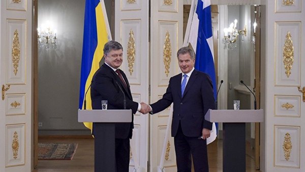 Президенты Украины и Финляндии Петр Порошенко и Саули Ниинистё