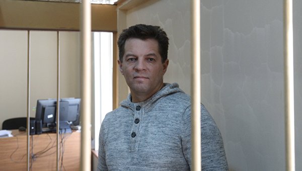 Украинский журналист Роман Сущенко в Лефортовском суде Москвы