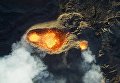 Вулкан на Реюньоне. Фото с дрона