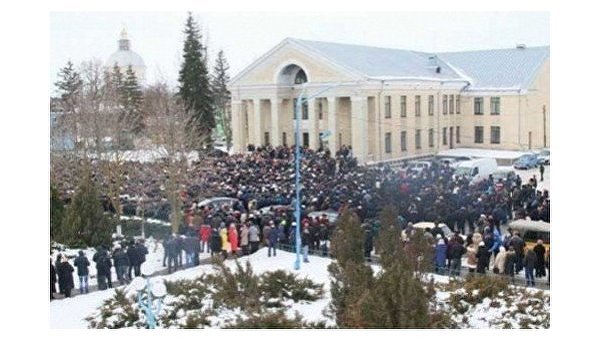 Массовые протесты в Шаргороде Винникой области
