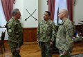Начальник генерального штаба вооруженных сил Украины Виктор Муженко обсудил с бригадным генералом армии США Энтони Агути