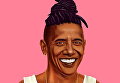 Барак Обама в образе хипстера