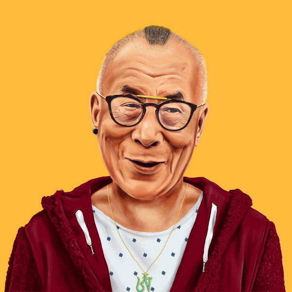 Далай Лама в роли хипстера