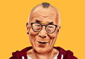 Далай Лама в роли хипстера