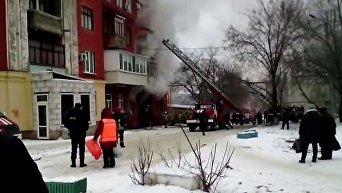 На месте взрыва в Луганске 1 февраля 2017 года