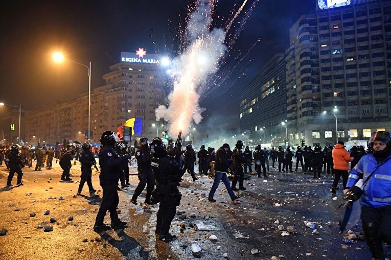 Масштабные протесты в Бухаресте