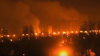 Обстрел Донецка 2 февраля 2017 года. Видео