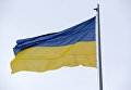 Флаг Украины на здании ЦИК