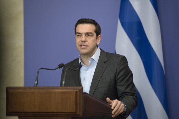 Премьер-министр Греции Алексис Ципрас в Киеве