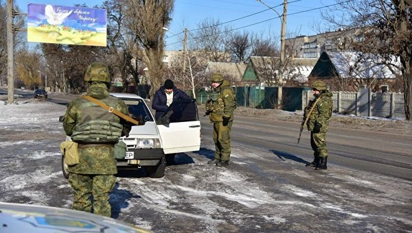 Украинские военнослужащие в Авдеевке