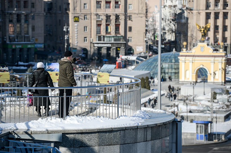 Киев накануне годовщины Майдана