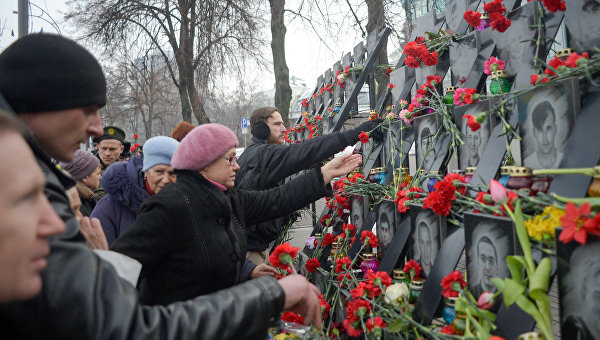 Годовщина расстрела на Майдане: чествование погибших. Архивное фото