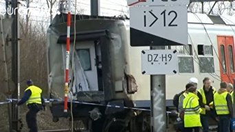 Авария с поездом в Бельгии