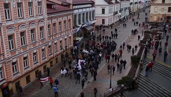 Митинг против налога на тунеядство в Белоруссии