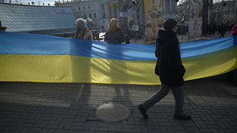 Мероприятия к третьей годовщине Евромайдана в Киеве