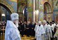 Президентская чета вместе с семьями Героев Небесной сотни приняли участие в панихиде по погибшим в Михайловском Соборе