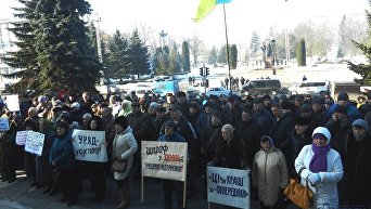 Протесты предпринимателей и пенсионеров в Тернополе