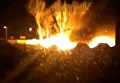 Пожар на базе 10 горно-штурмовой бригады на Прикапатье. Видео