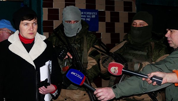 Савченко приехала в ДНР для встречи с пленными силовиками